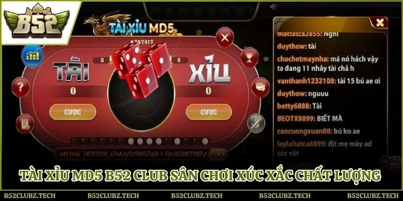 tài xỉu MD5 B52 Club